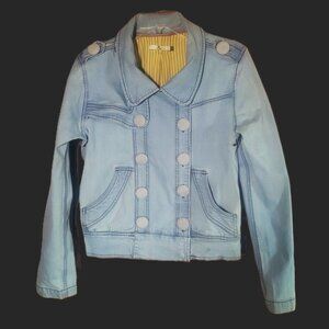 Mike & Chris Women's Denim Jacket (Rare) Light Blue Wash - Size L